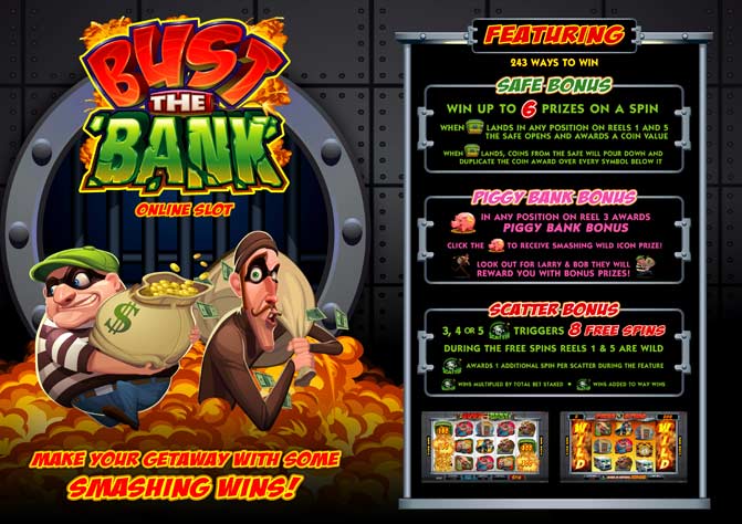 bust the bank promo