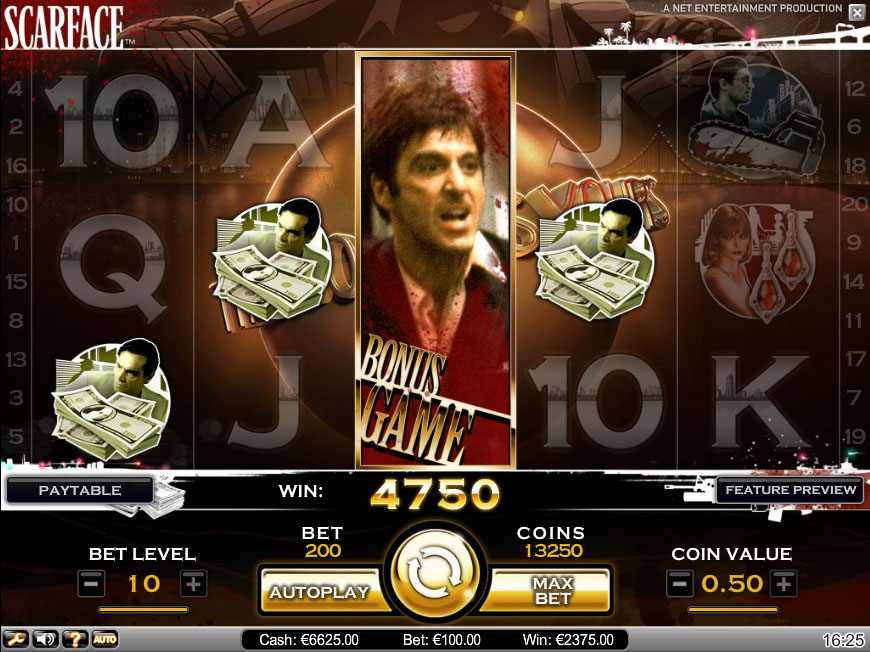 scarface slot reel view