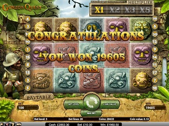gonzo's quest slot win
