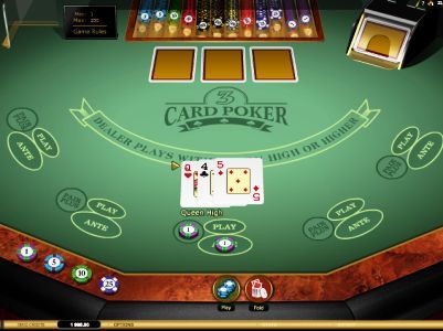 three card poker bonus