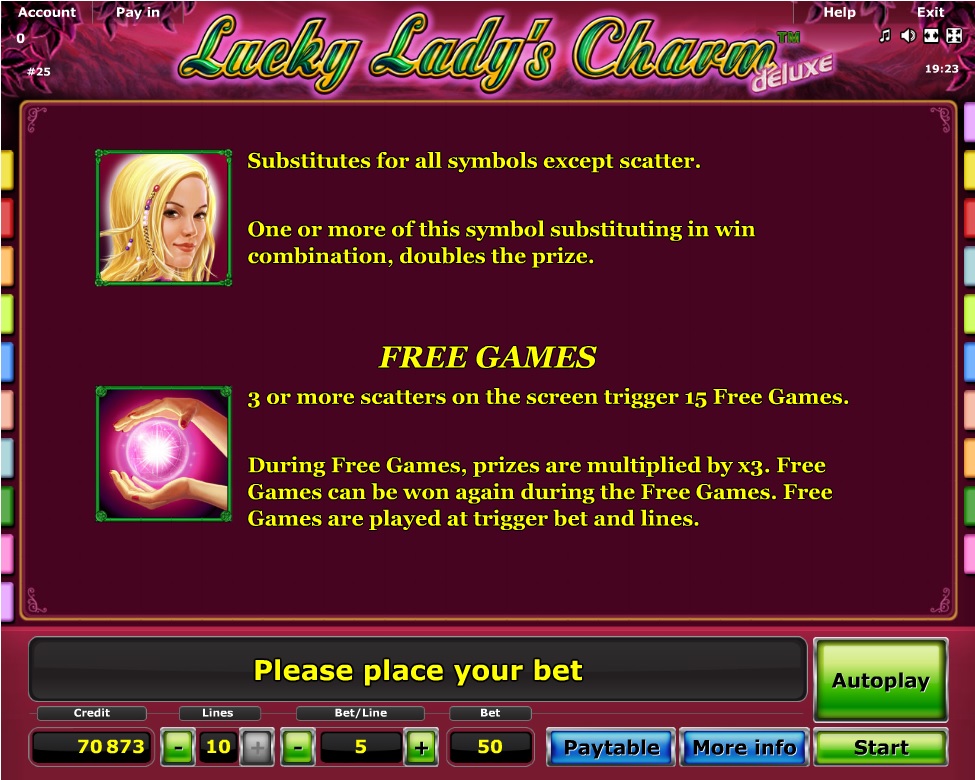 lucky lady's charm deluxe