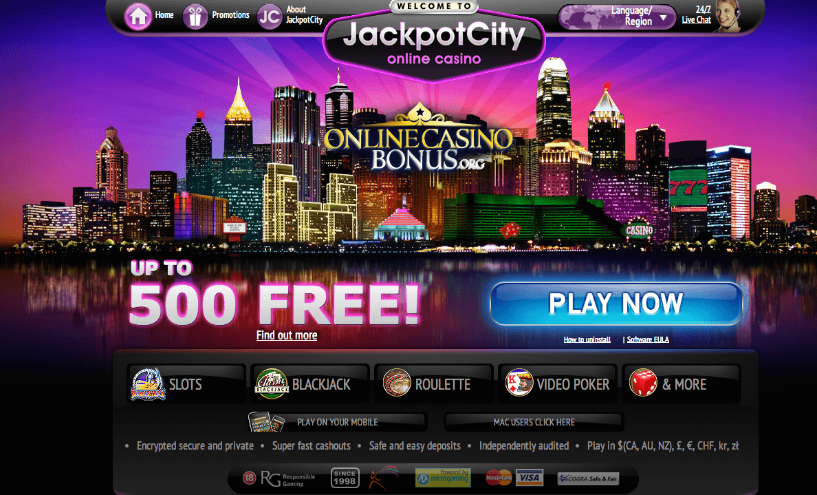 jackpotcity казино обзор