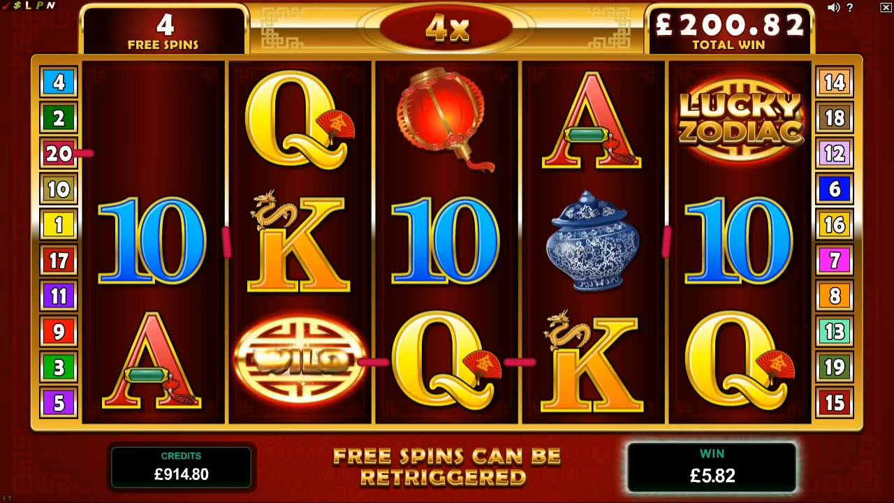 lucky zodiac slot machine