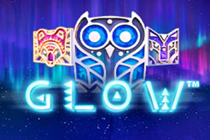 glow slot machine logo