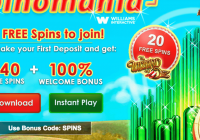 Spinomania at Mega Casino – 160 Free Spins